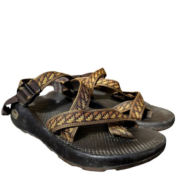 Chaco Z/2 Classic Strappy Sandals Outdoor Hiking Breathable Black Brown 8 - Picture 1 of 5
